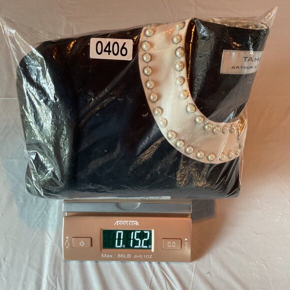 NWOT Tahari Arthur S. Levine Black Jacket W/ Pearl Collar & Cuff Details Size 4 - Picture 10 of 10